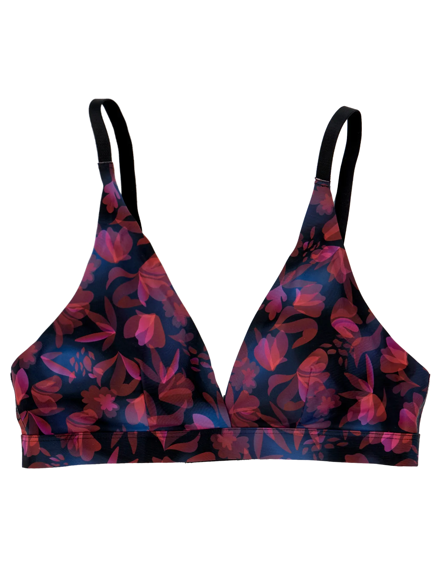 Nahtlose Bralette in Triangelform für Damen Nachtblumen