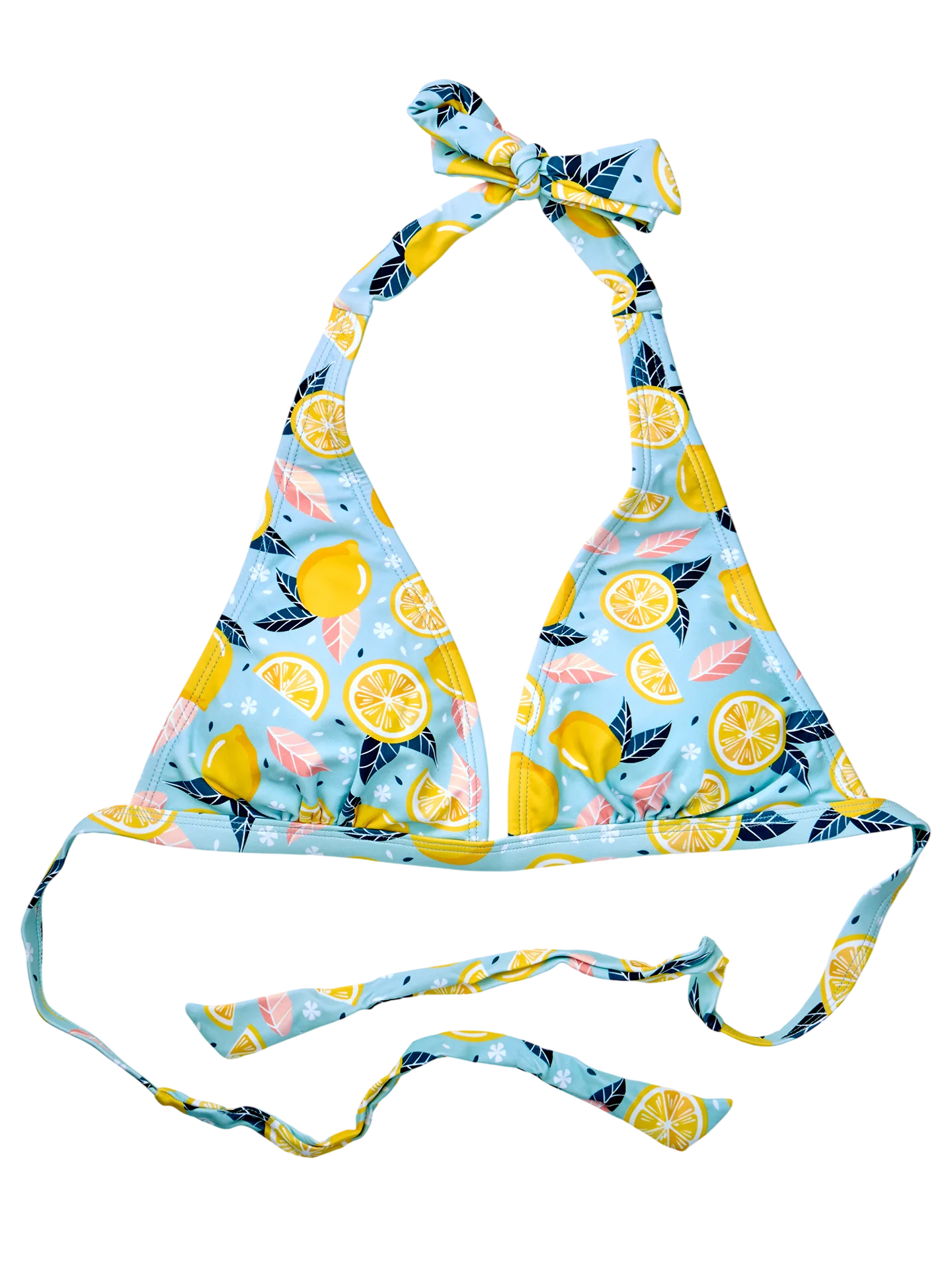 Lustiger Bikinioberteil in Triangelform Sommerzitronen