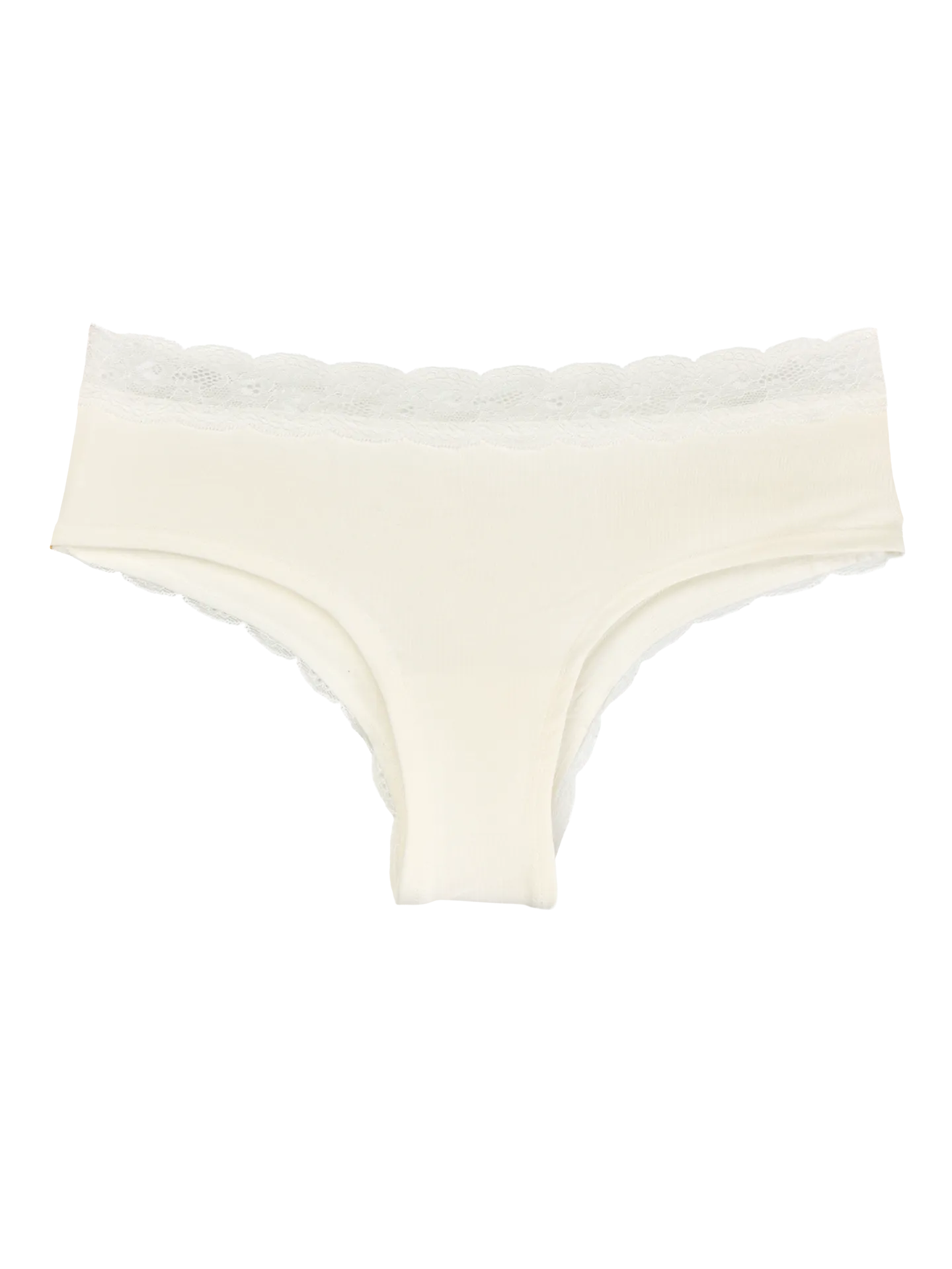 Echte weiße Spitzenhöschen für Frauen