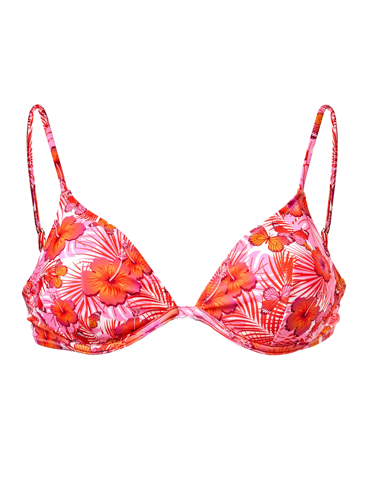 Bügel-Bikinioberteil Hibiskus