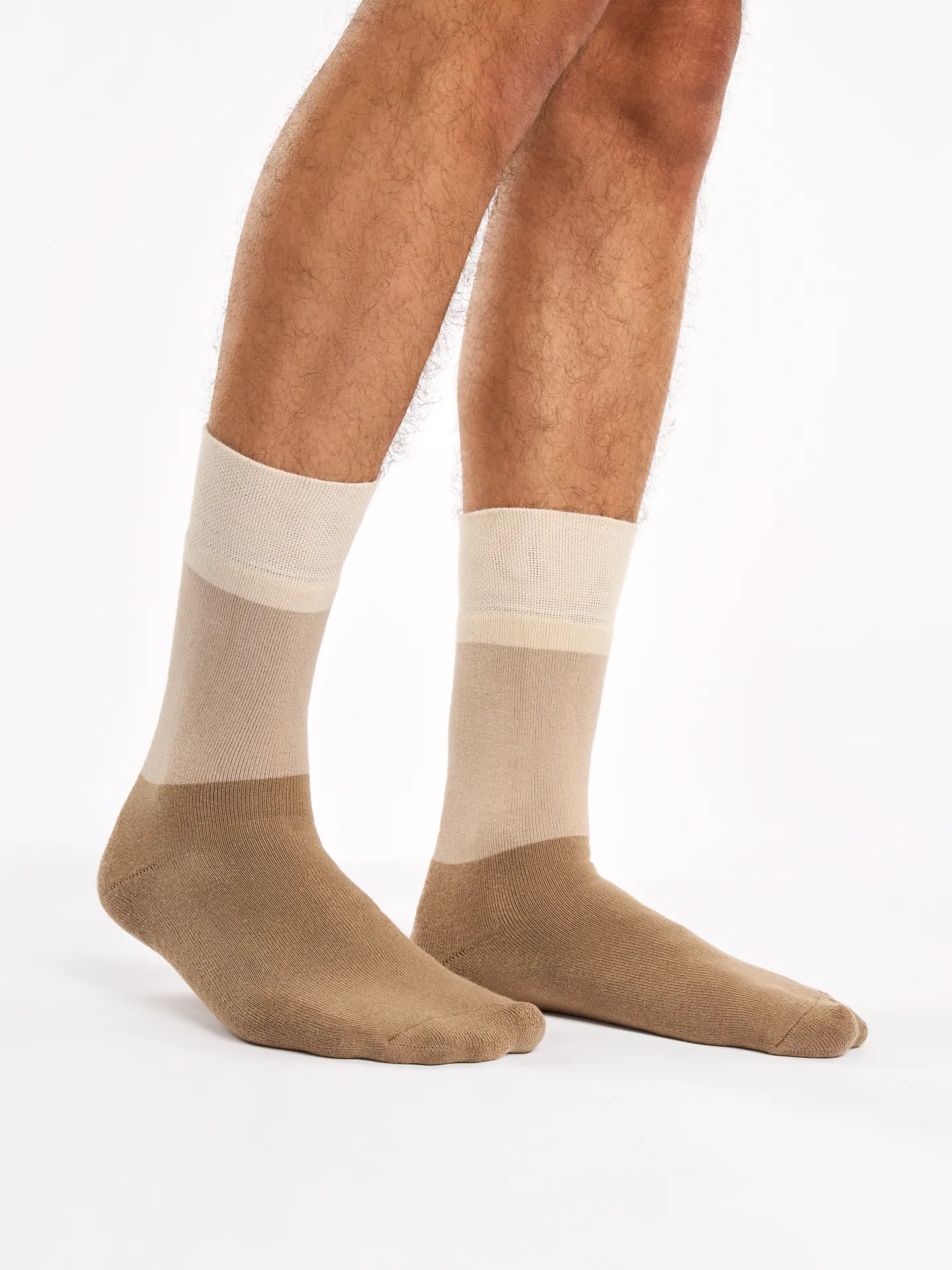 Warme Socken Beige Dreifarbig - Image 4