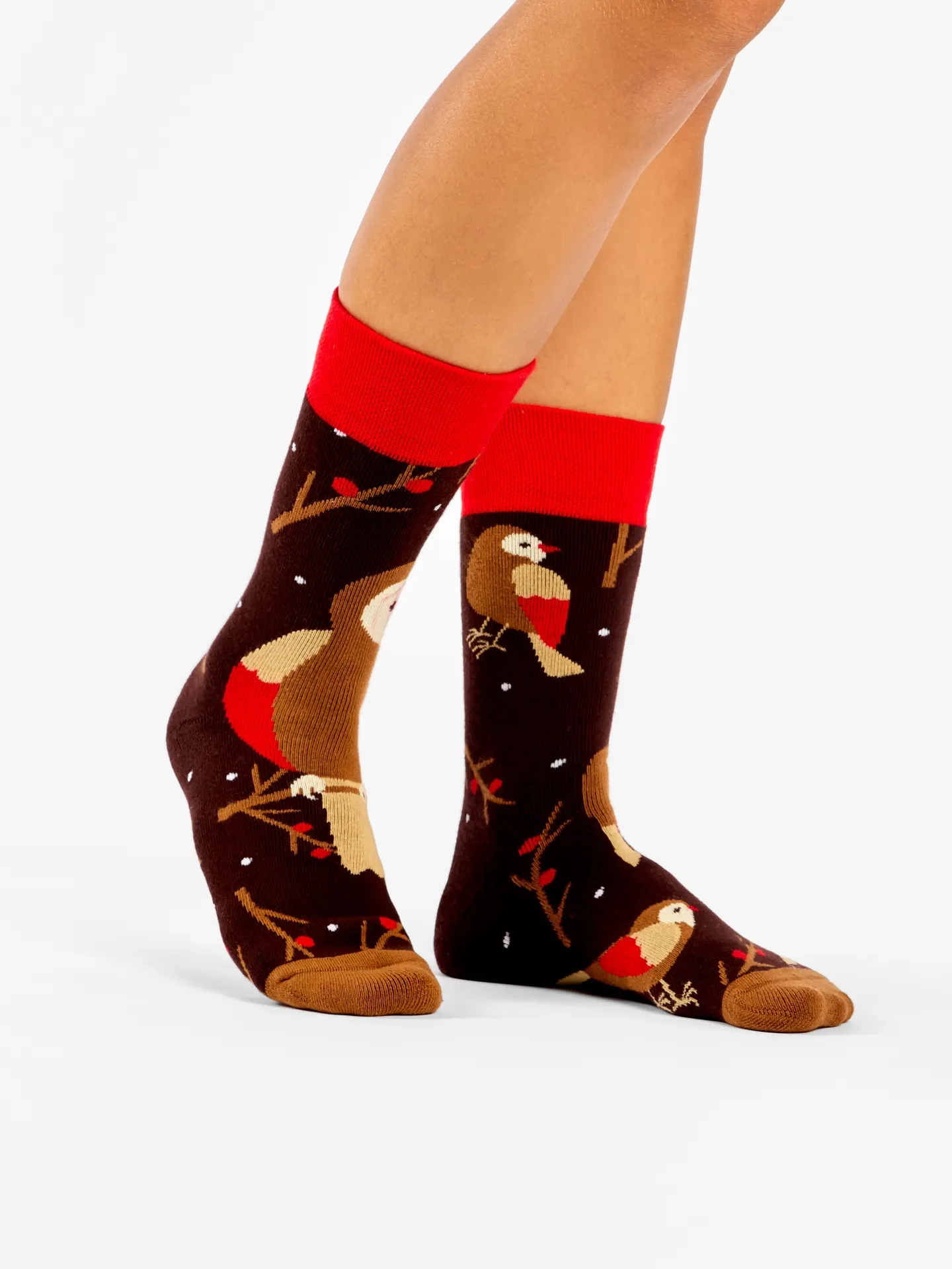 Lustige warme Socken Vogel auf einem Ast - Image 3