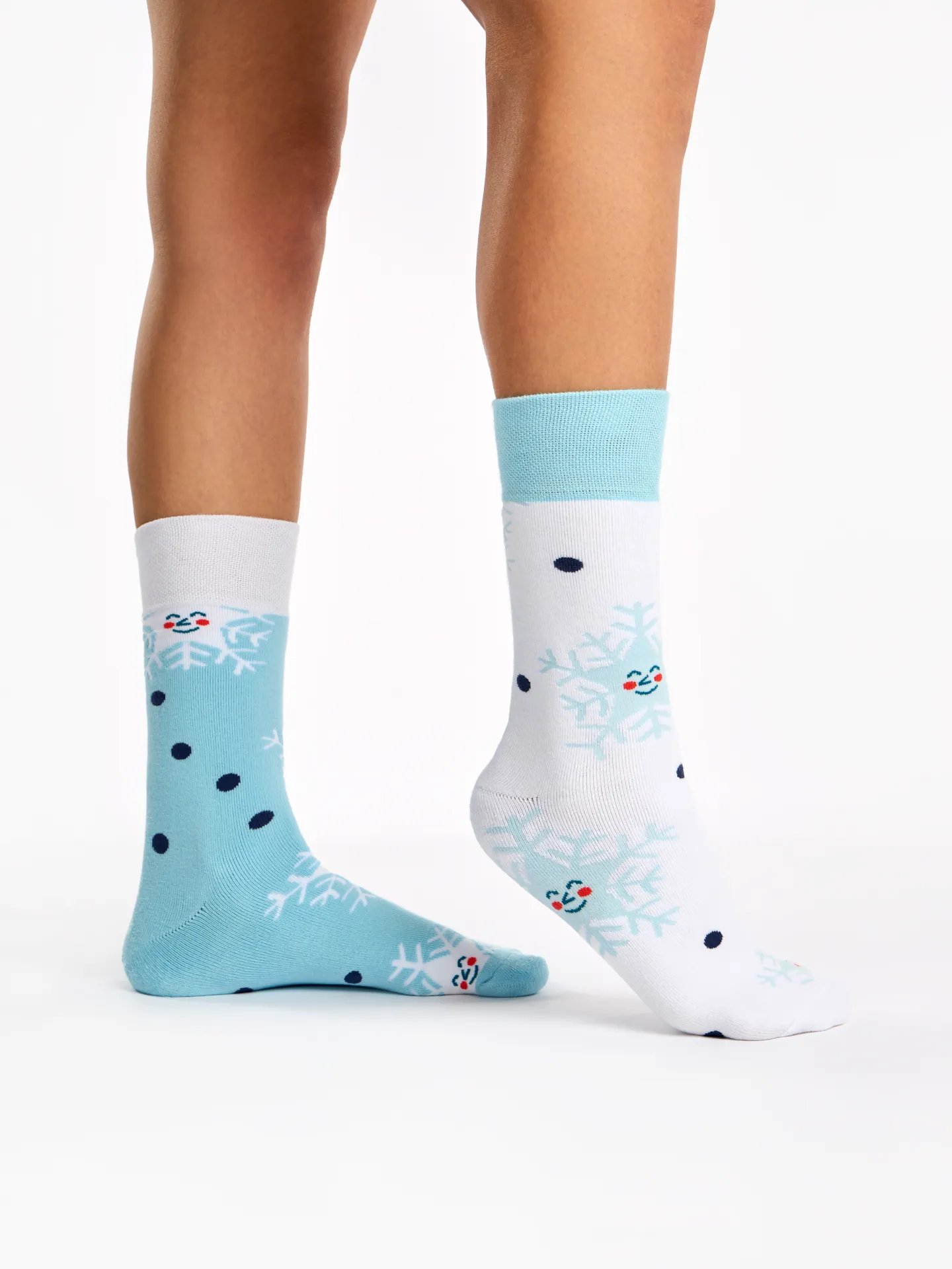Lustige warme Socken Glückliche Schneeflocken - Image 3