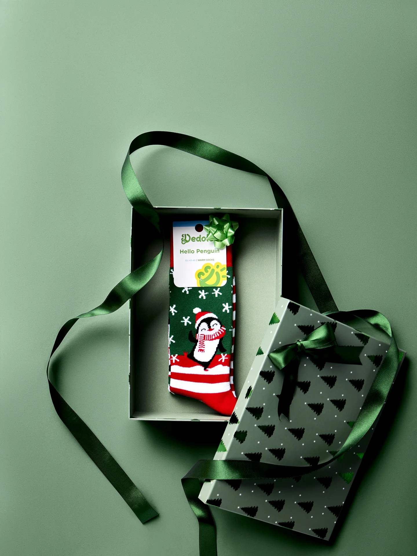 Lustige warme Socken Hallo Pinguin - Image 5