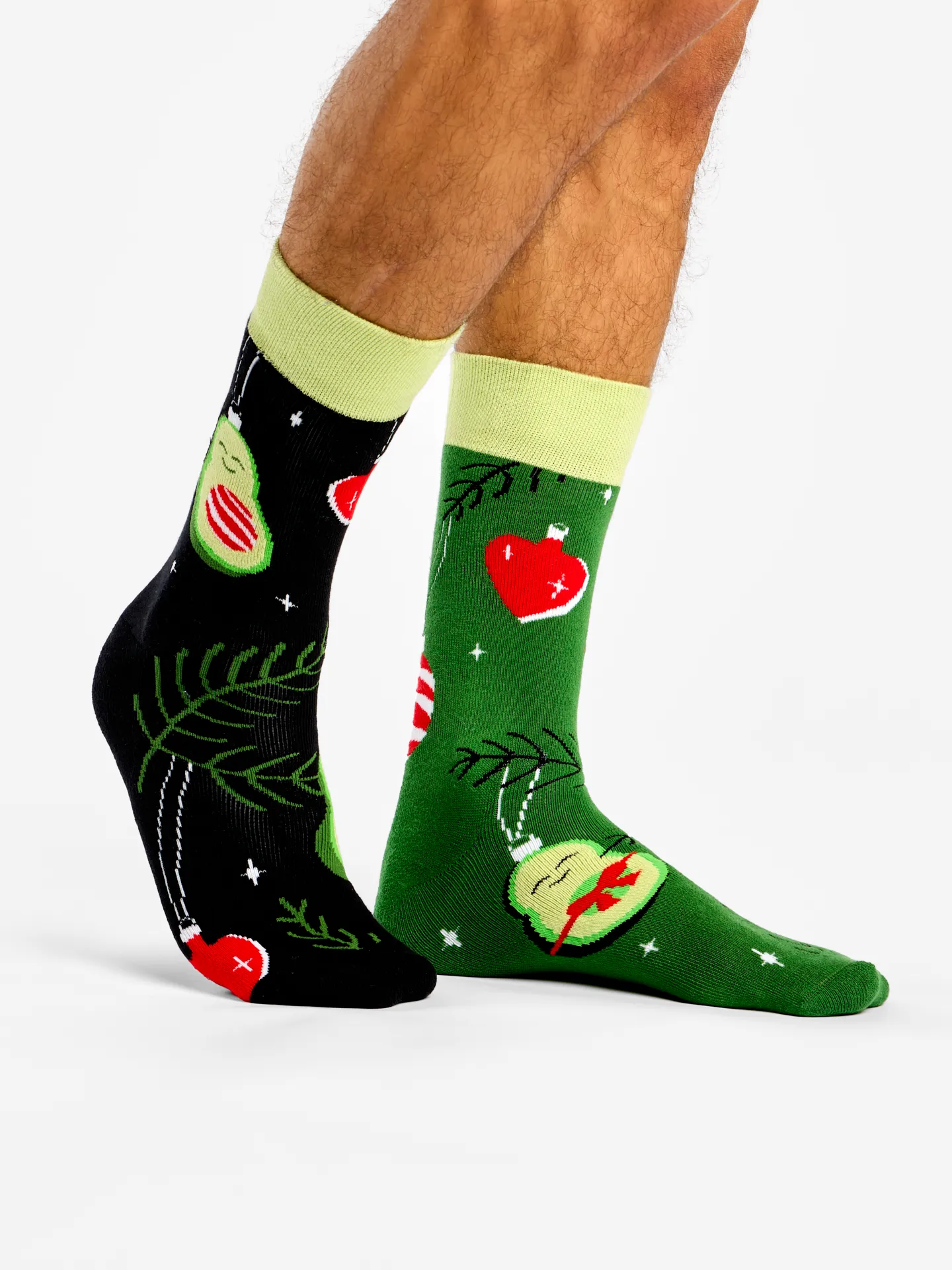 Lustige warme Socken Ferien-Avocado - Image 3