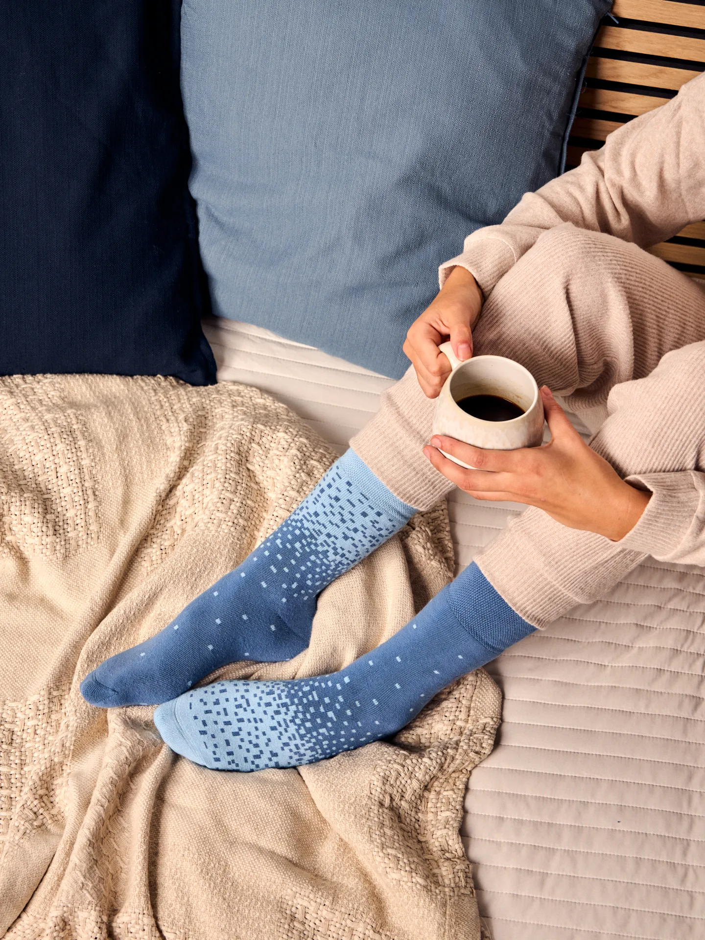 Warme Socken Ice Blue - Image 4