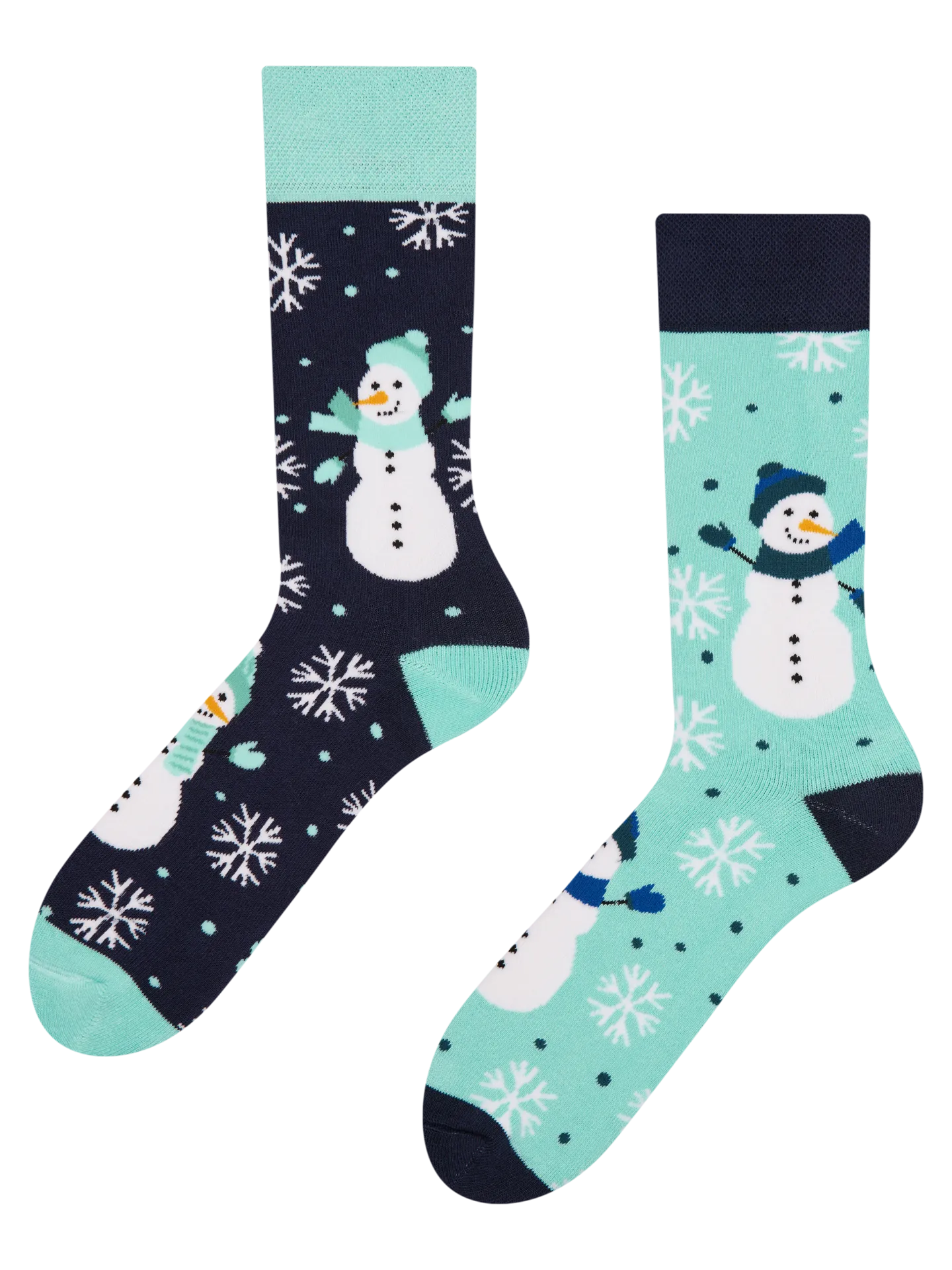 Lustige warme Socken Fröhlicher Schneemann