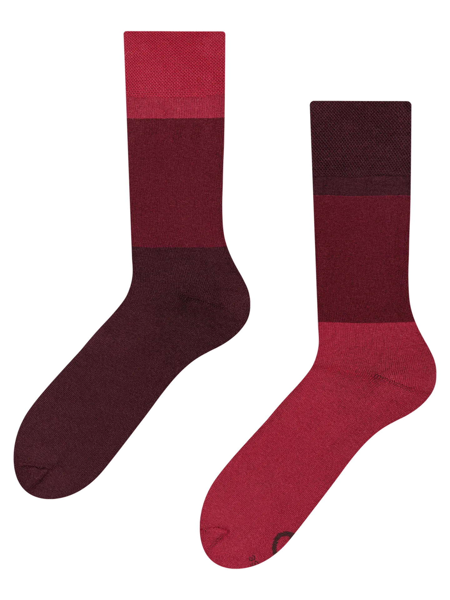 Warme Socken Kastanienbraun Dreifarbig