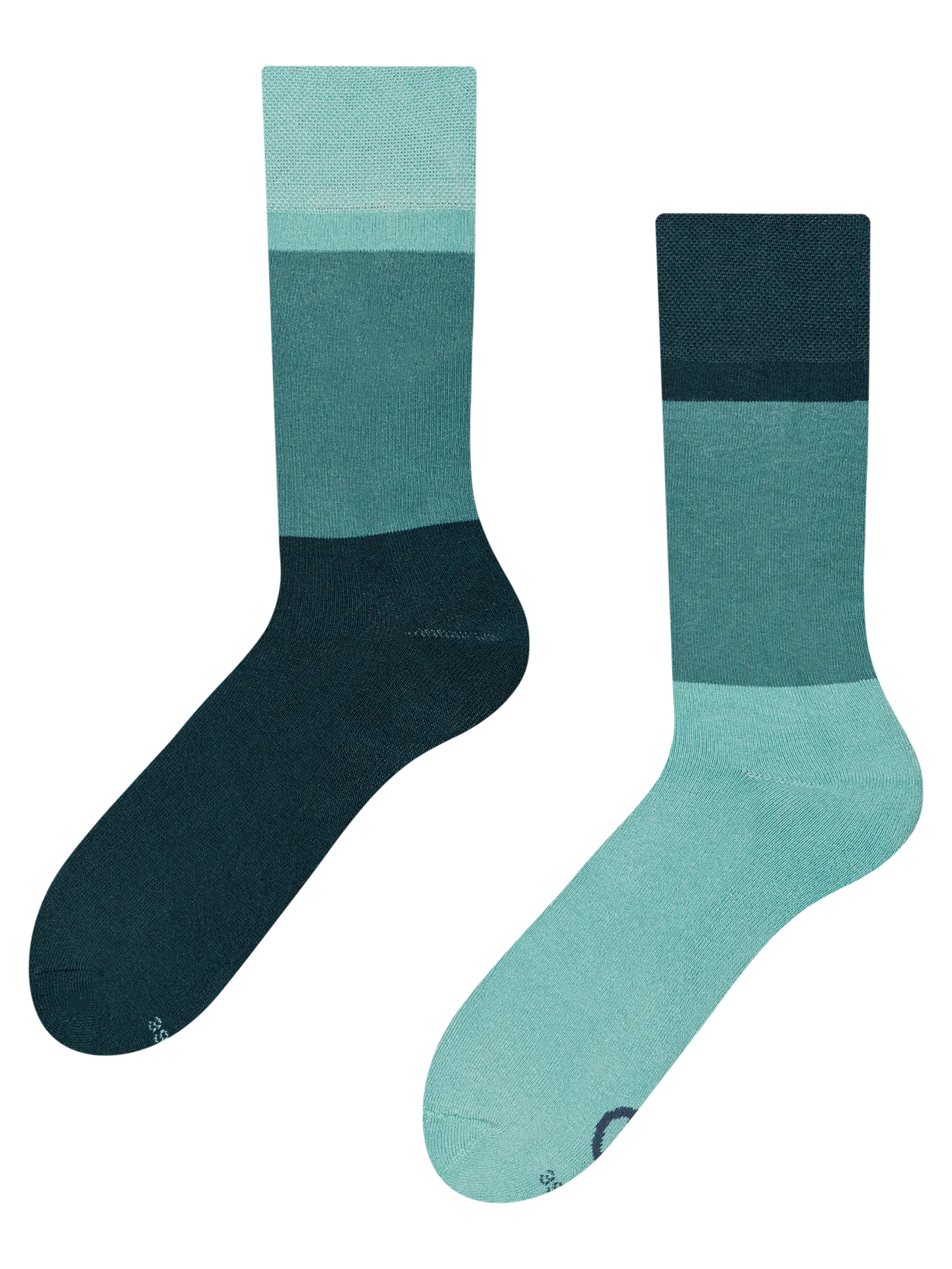 Warme Socken Ozeanblau Dreifarbig