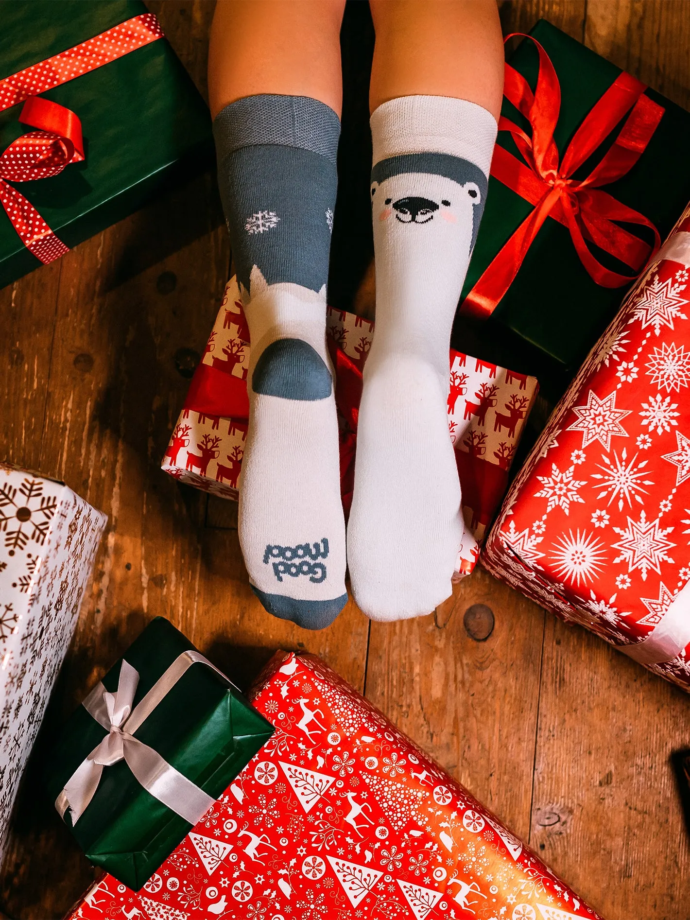Lustige warme Socken Eisbär - Image 6