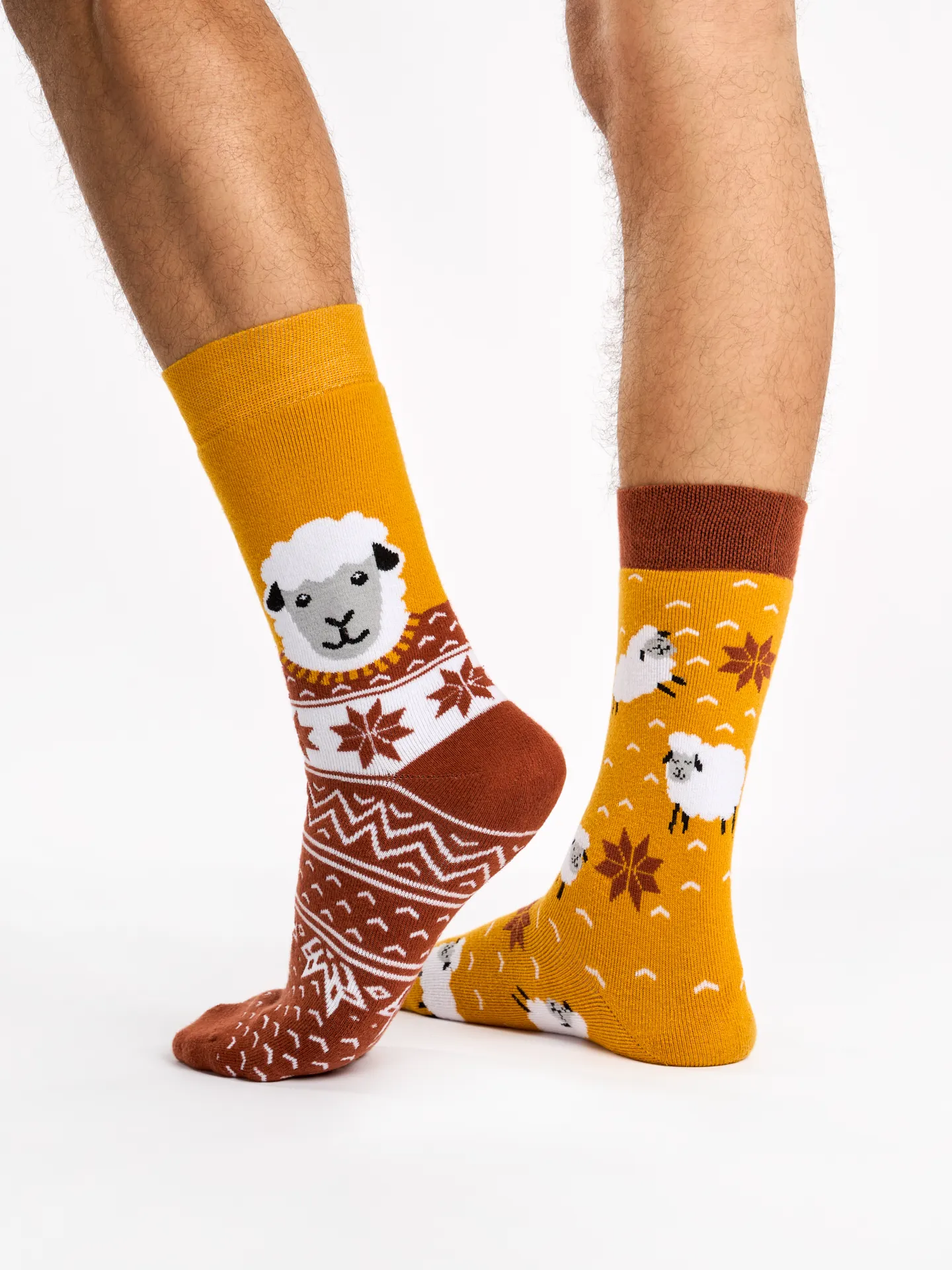 Lustige warme Socken Schaf im Pullover - Image 2