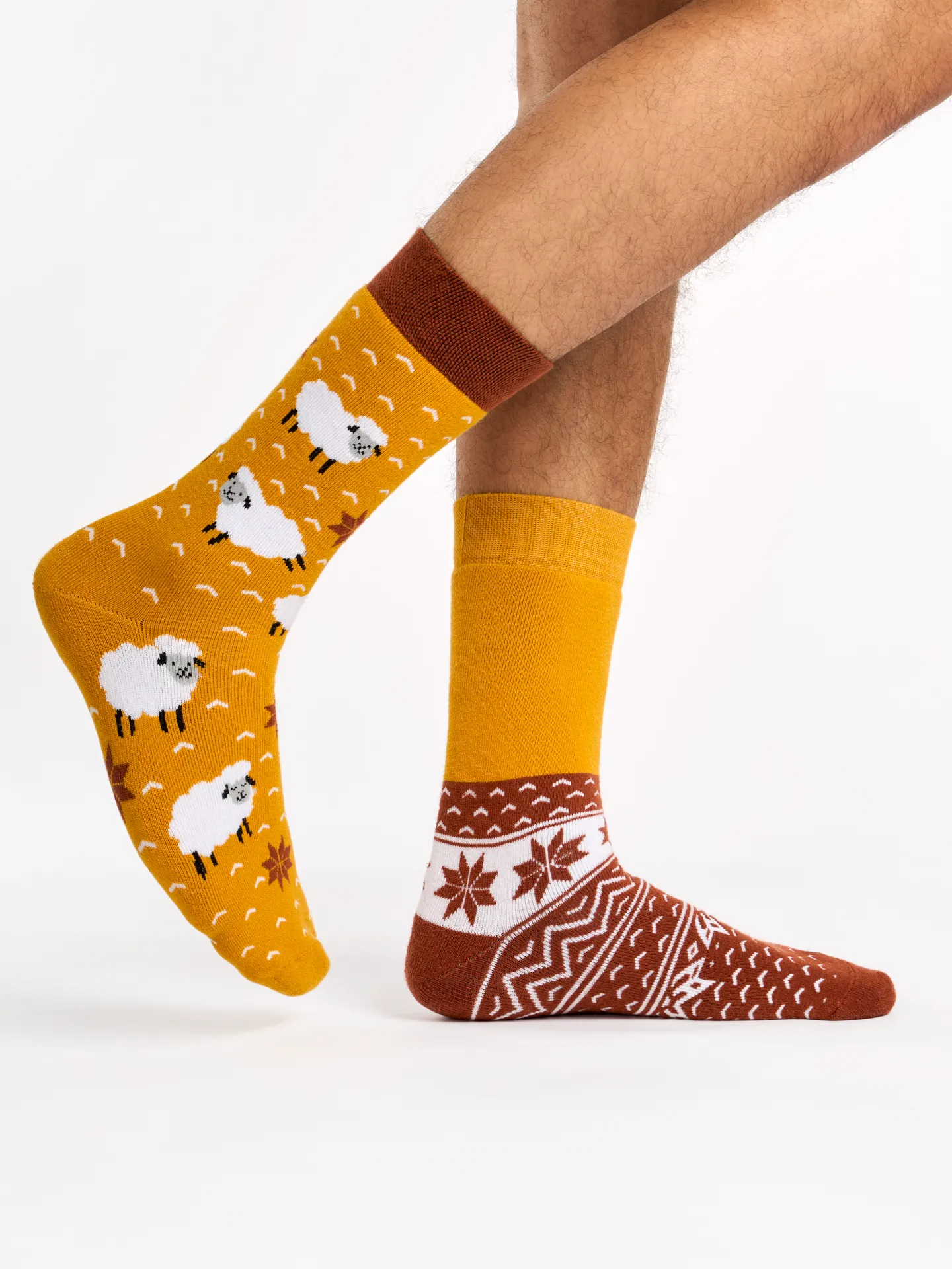 Lustige warme Socken Schaf im Pullover - Image 3