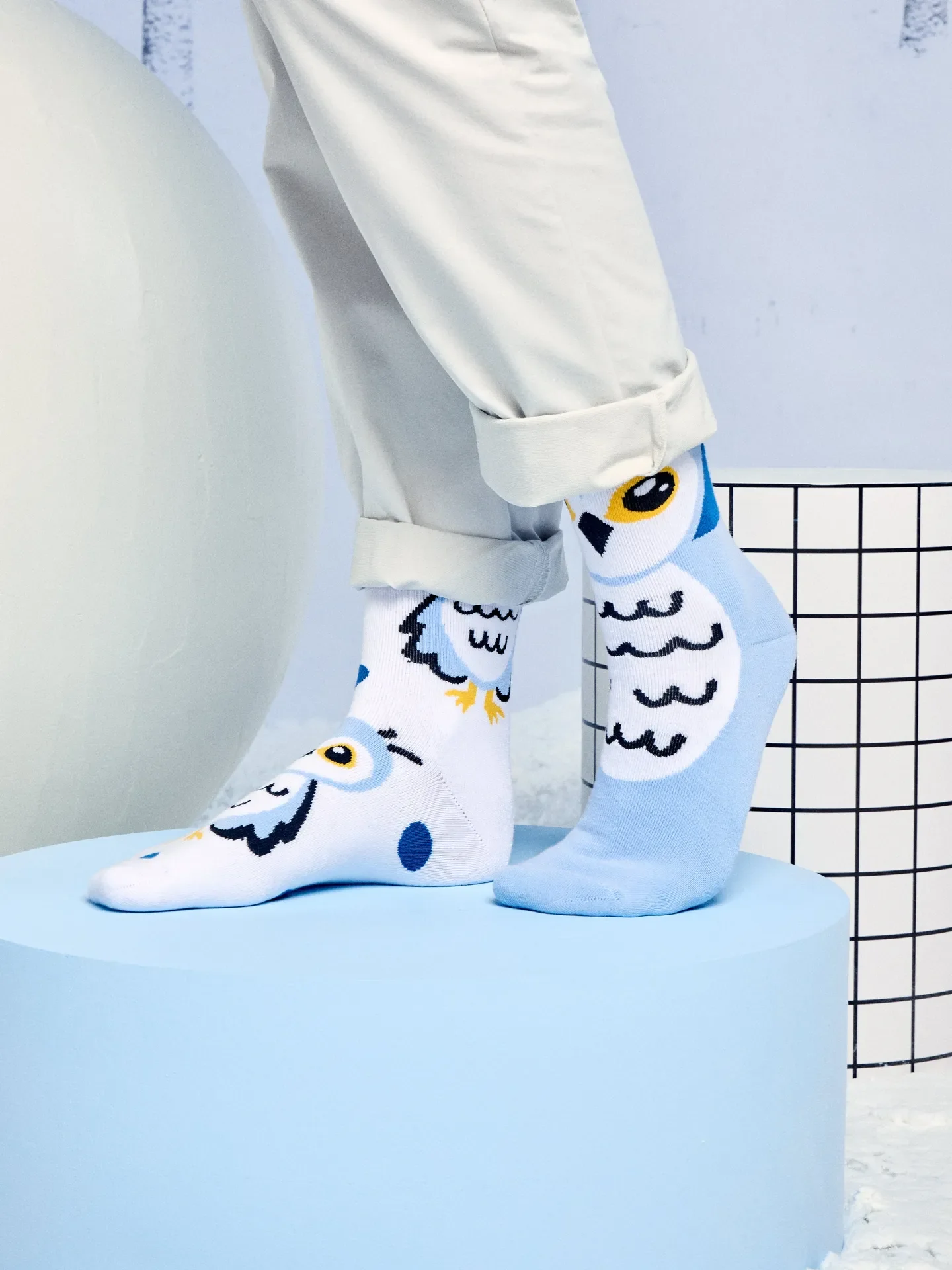 Lustige warme Socken Schneeeule - Image 4