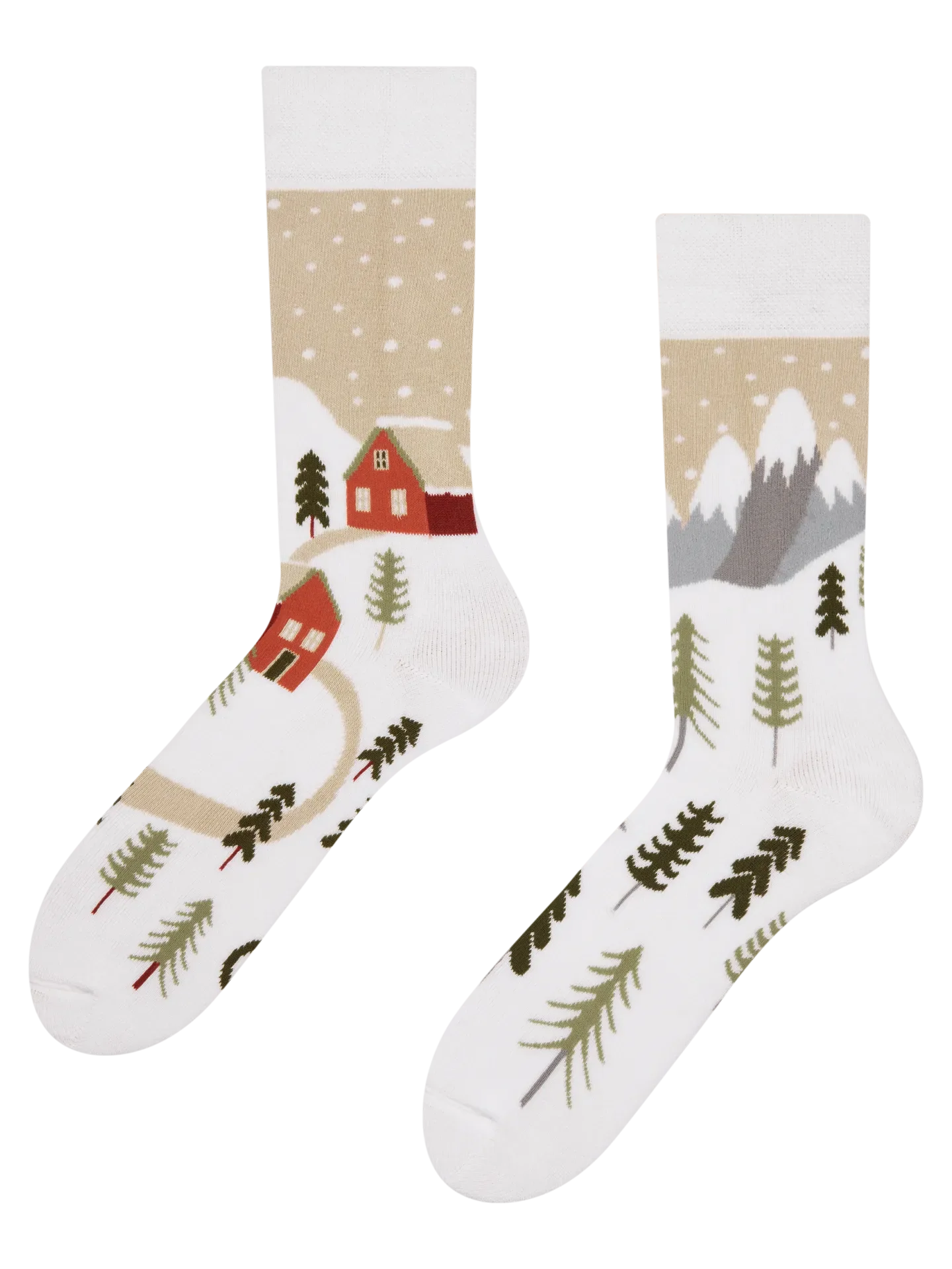 Lustige warme Socken Schneeland