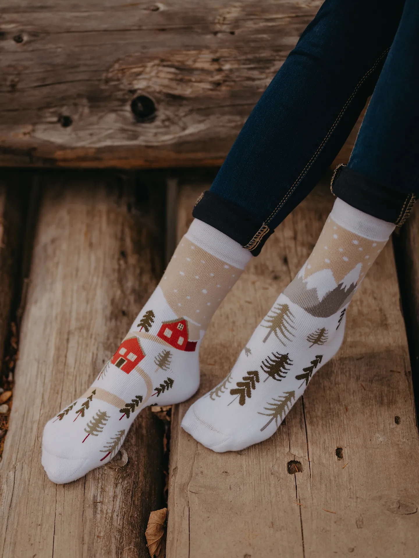 Lustige warme Socken Schneeland - Image 3