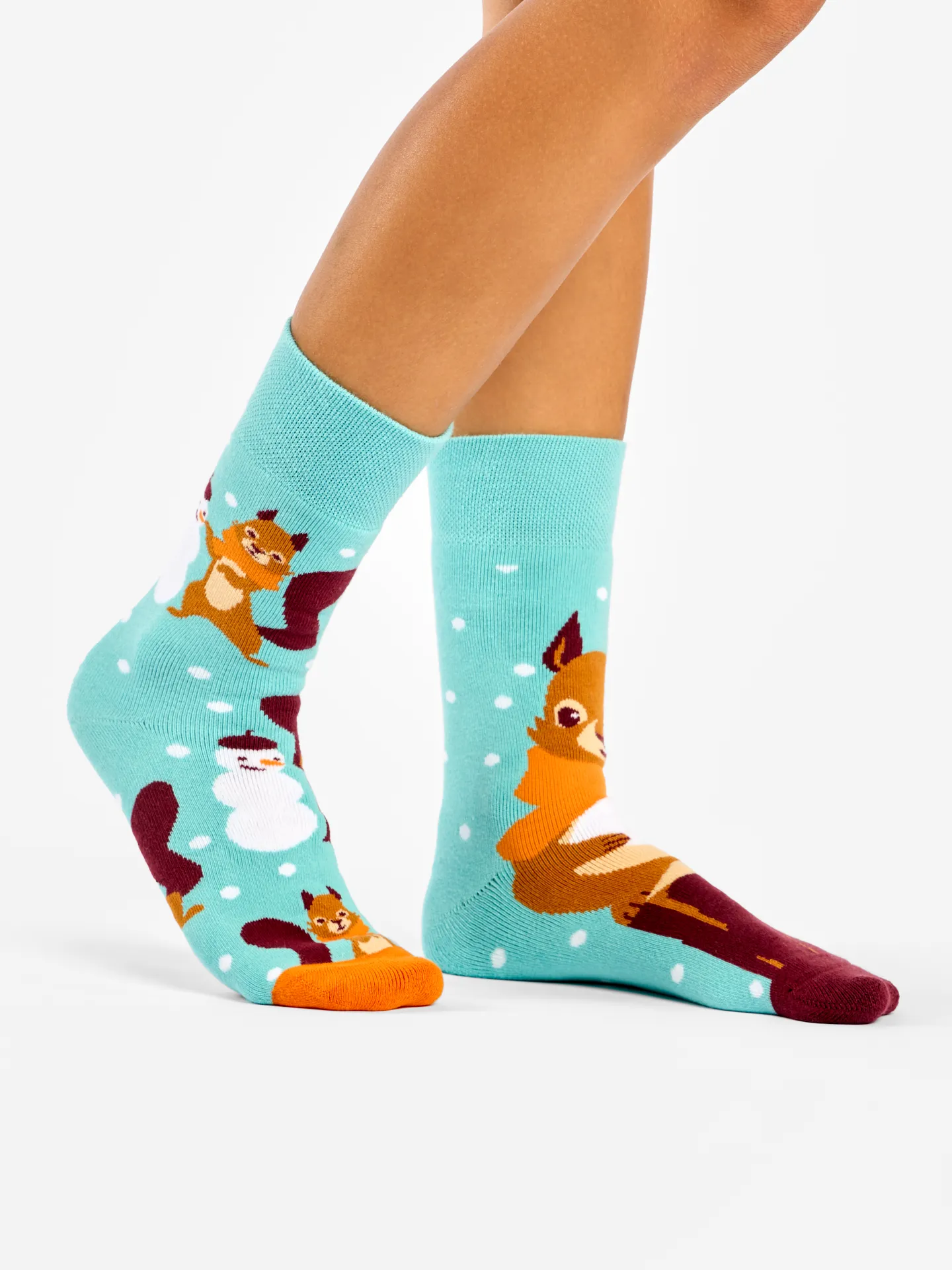 Lustige warme Socken Wintereichhörnchen - Image 3
