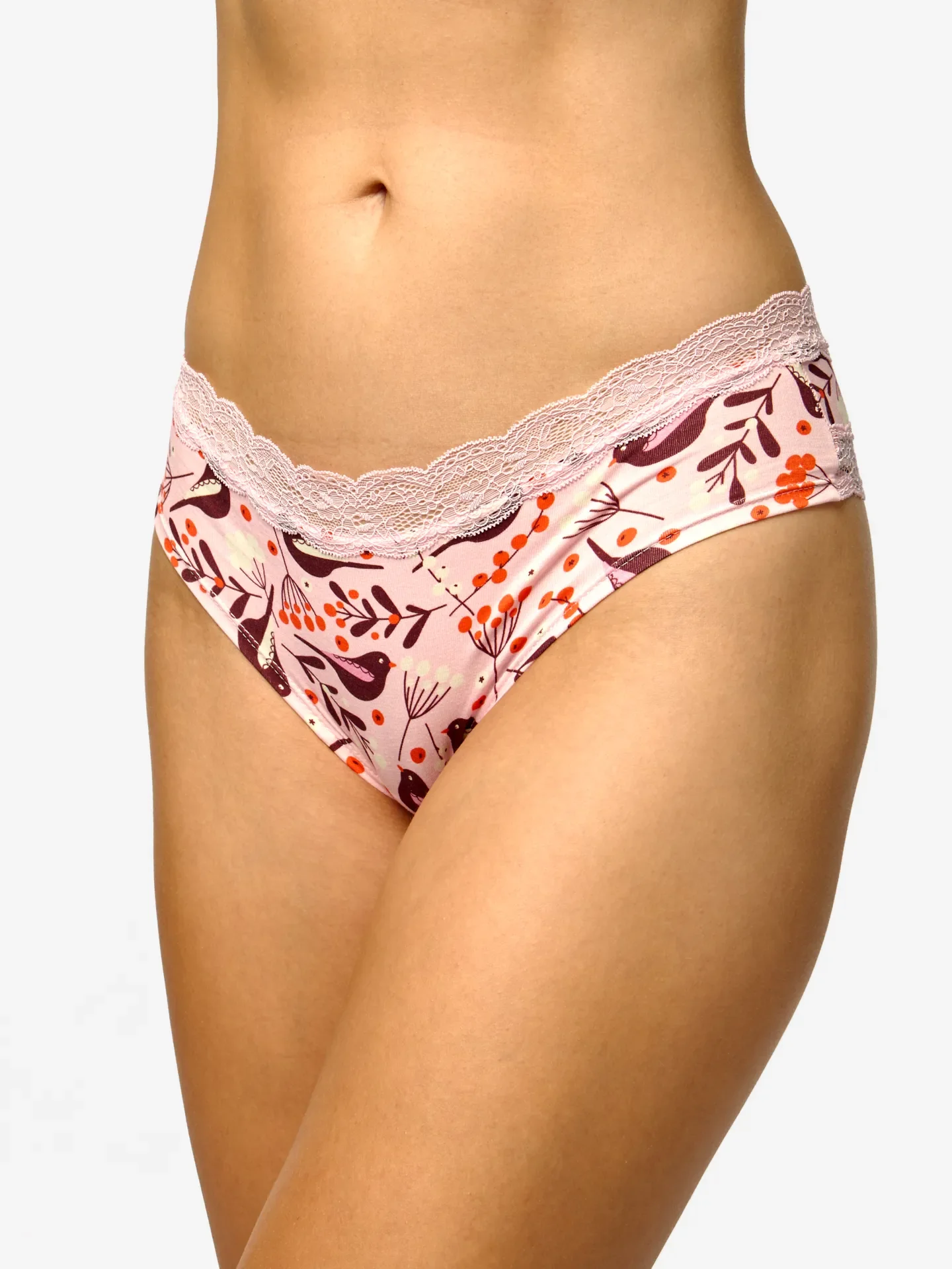 Spitzenhöschen für Frauen Vögel und Beeren - Image 2
