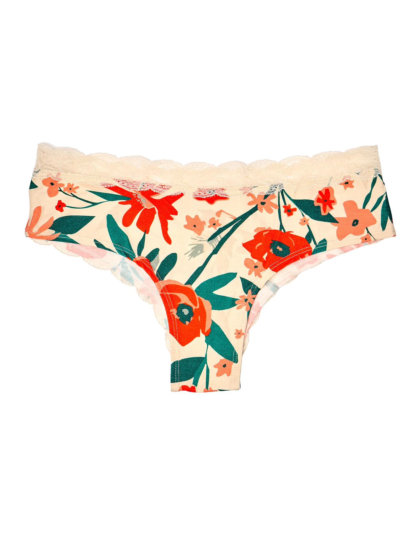 Spitzenhöschen für Frauen Mohnblumengarten