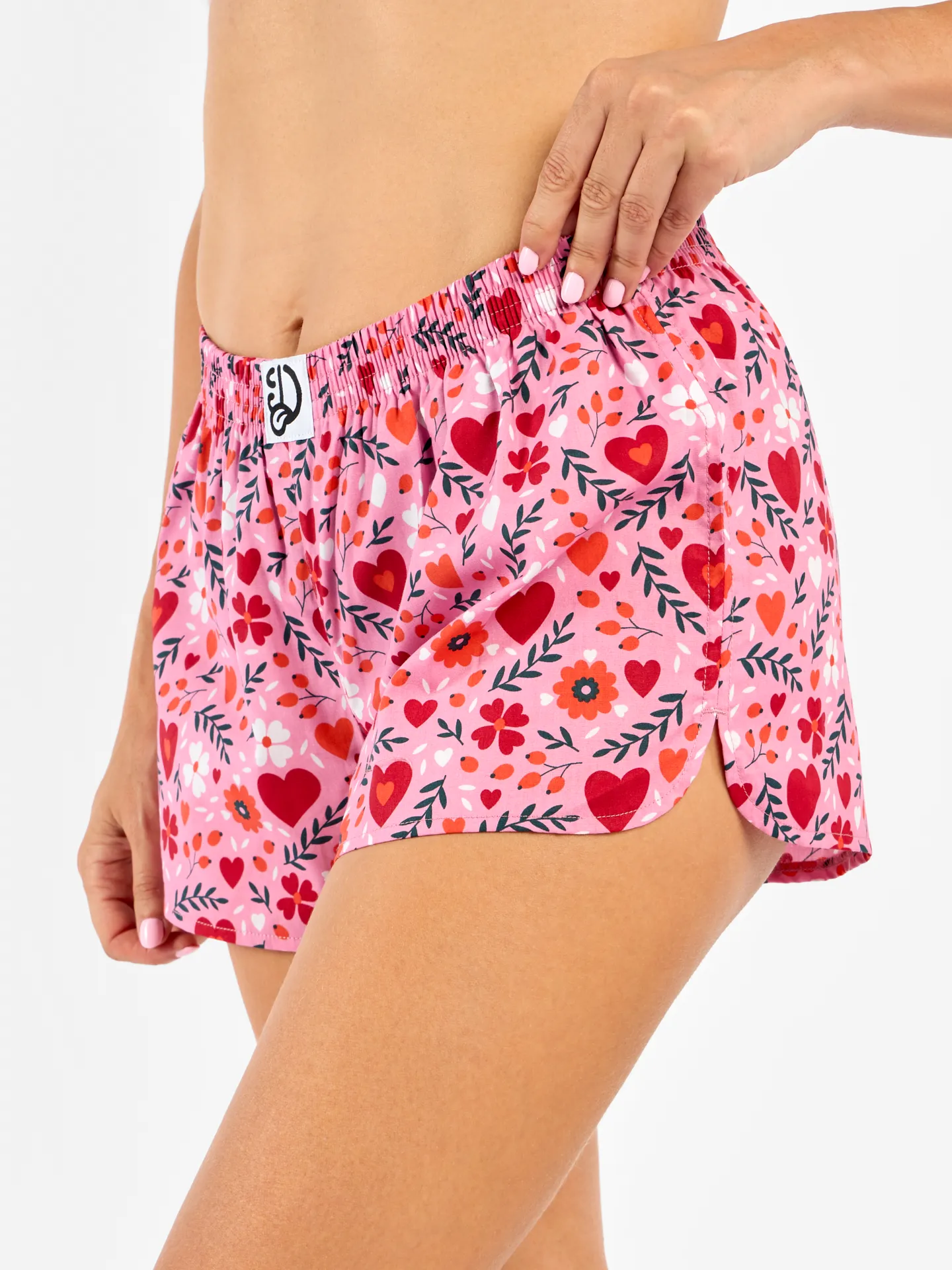 Lustige Damenshorts Blumenliebe - Image 3