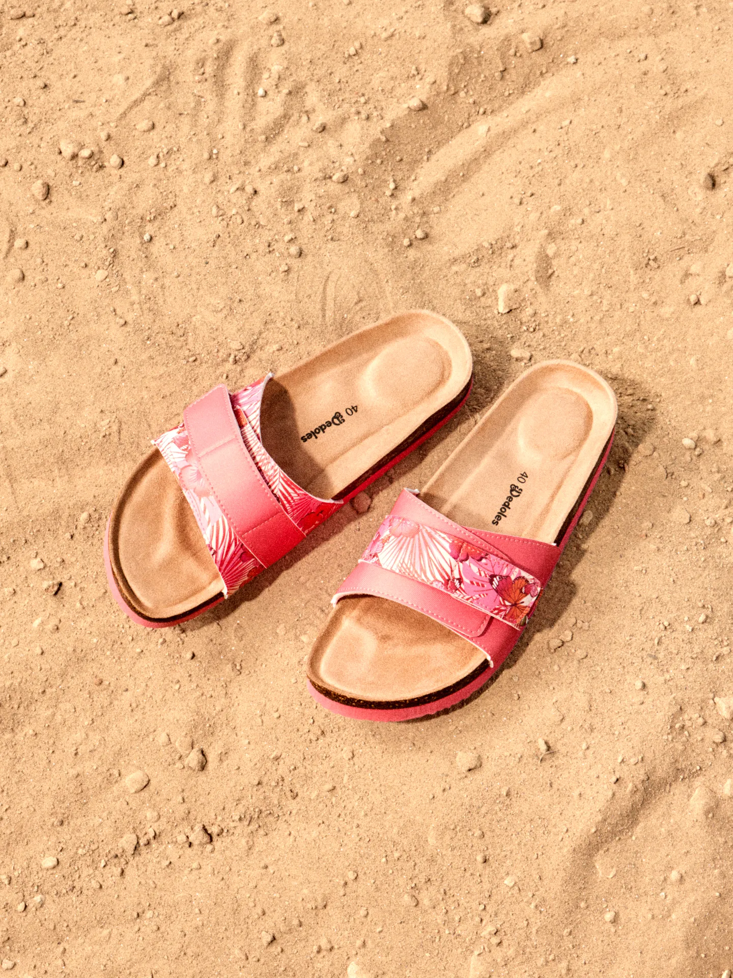 Korkpantoletten für Frauen Hibiskus - Image 3