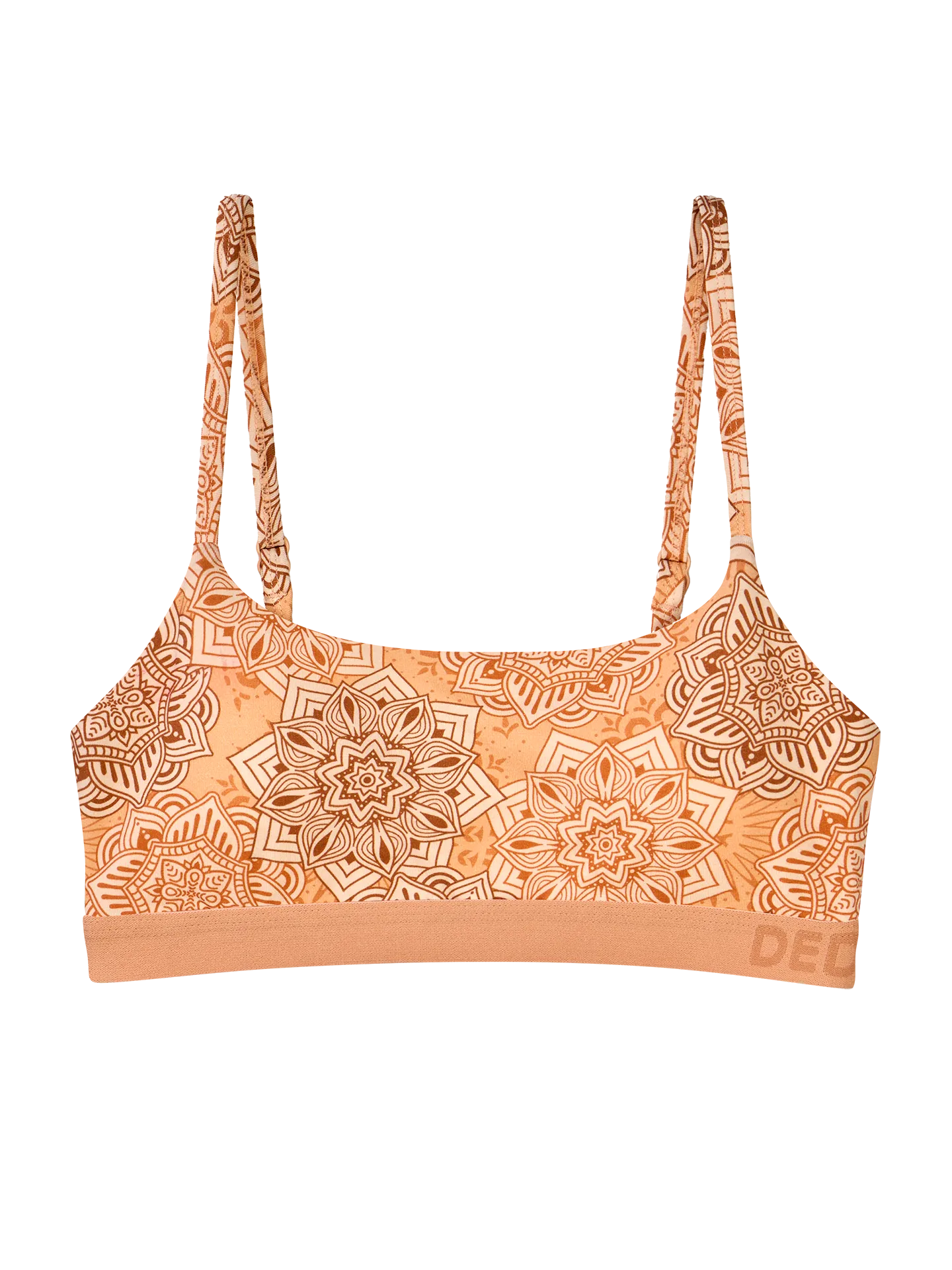 Lustige Modal-Damenbralette Beige Mandala