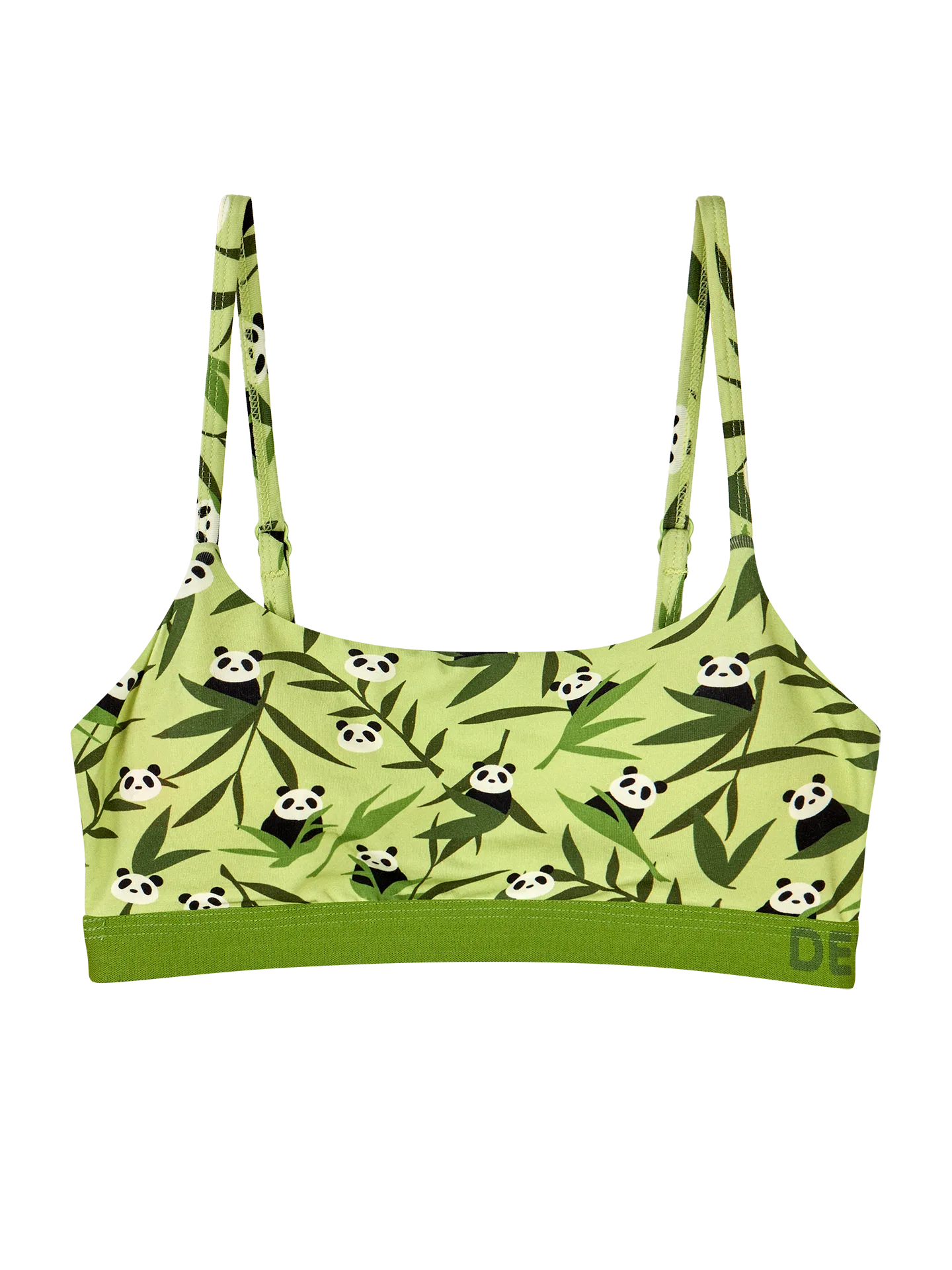 Lustige Modal-Damenbralette Pandas und Bambus