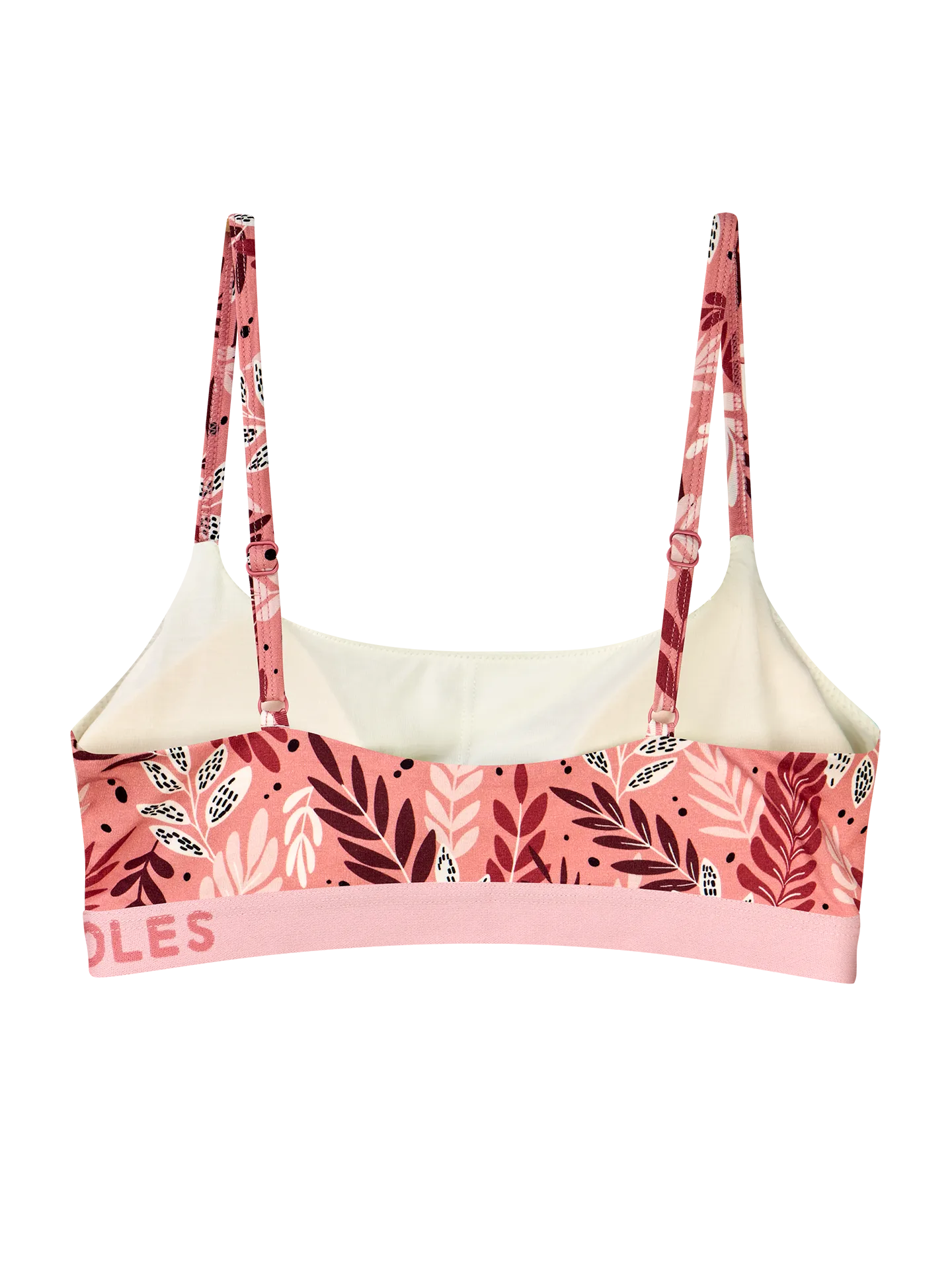 Modal-Damenbralette Rosa Blätter - Image 2