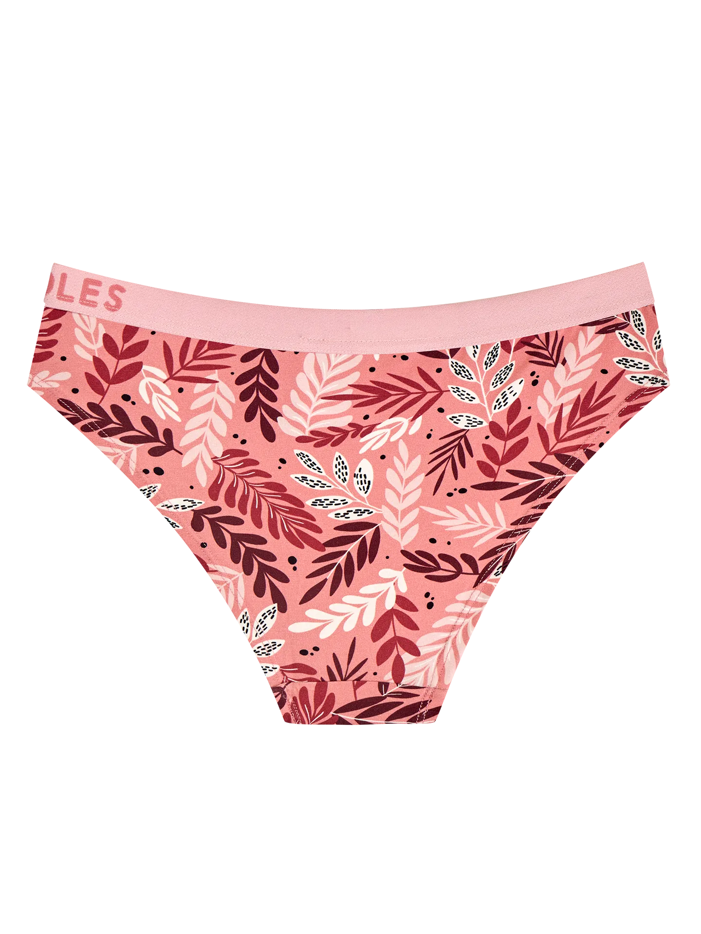 Modal-Damenhöschen Rosa Blätter - Image 2