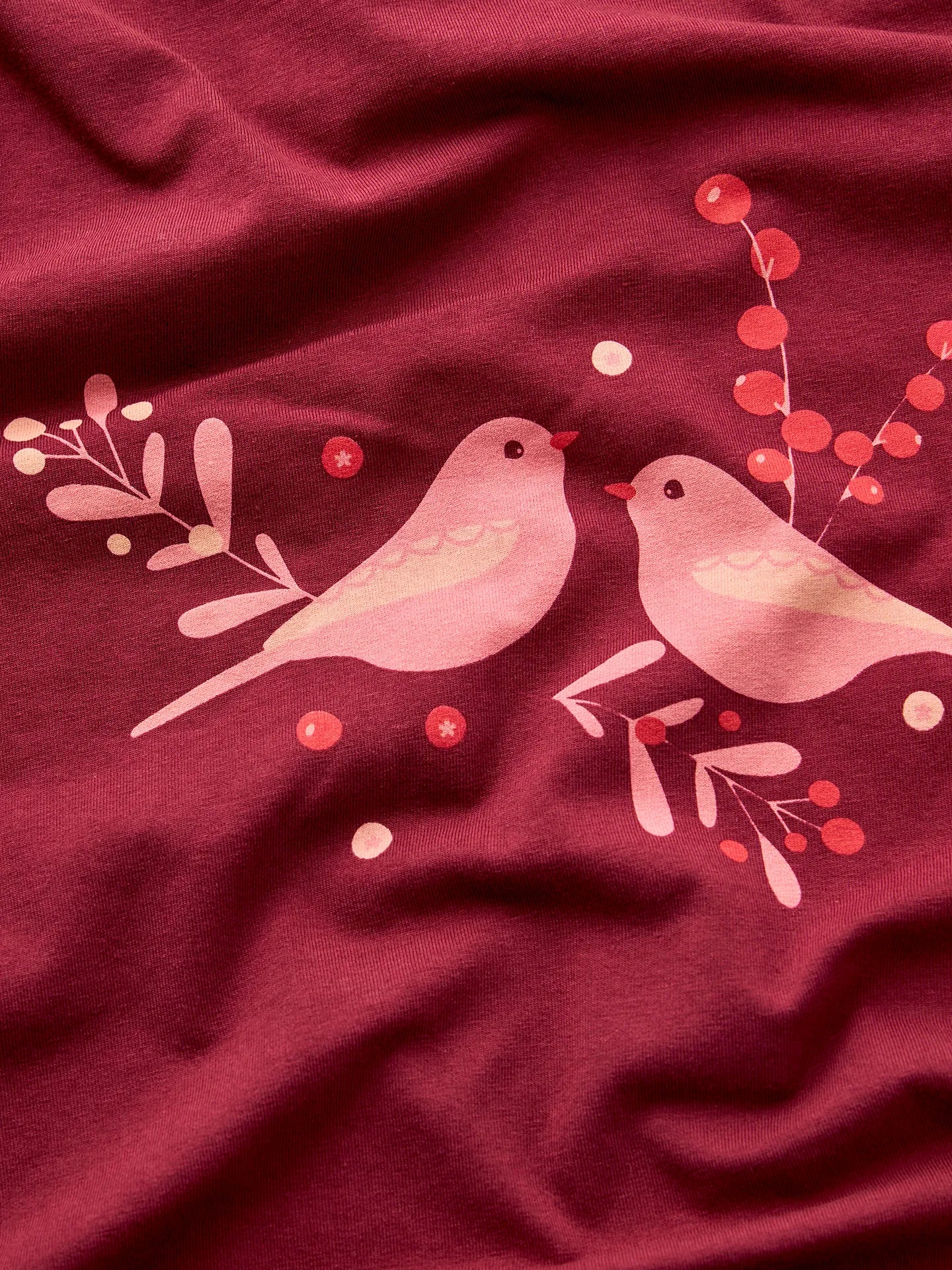 Lustiger Pyjama für Frauen Vögel und Beeren - Image 2