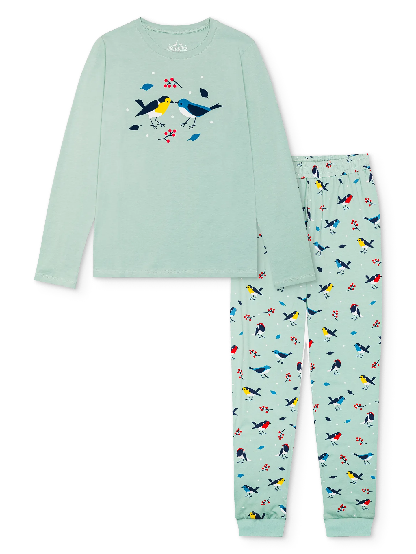 Lustiger Pyjama für Frauen Singende Vögel