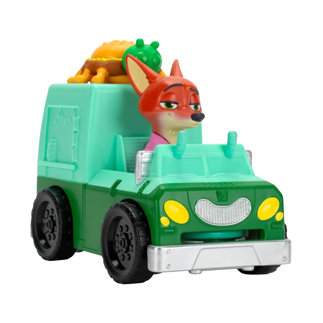 Zoomania-Figuren mit Auto – Nick Wilde