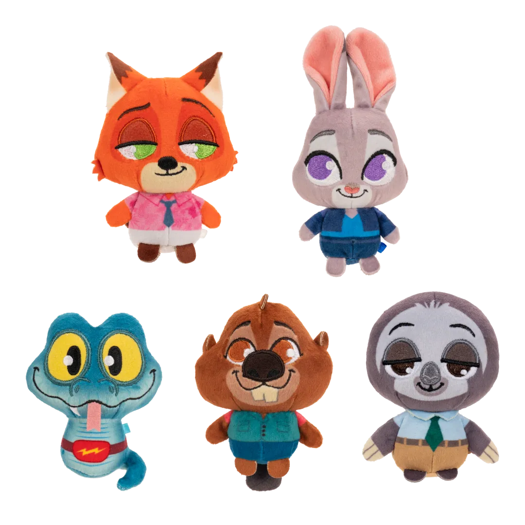 Zoomania-Plüschtier 5er-Pack, 8 cm